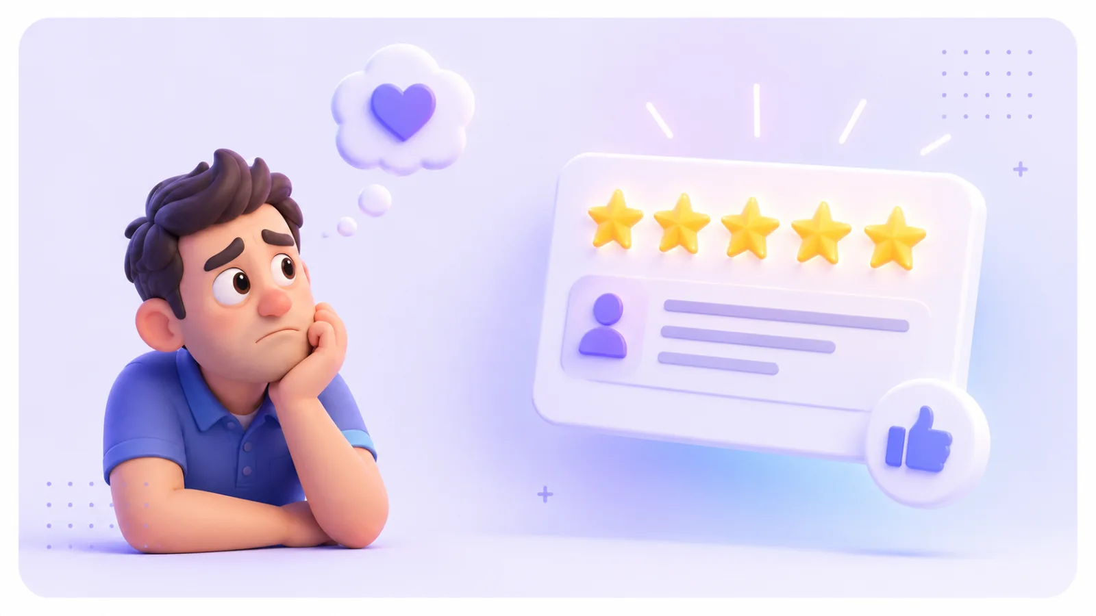 a business owner wishing he had better reviews