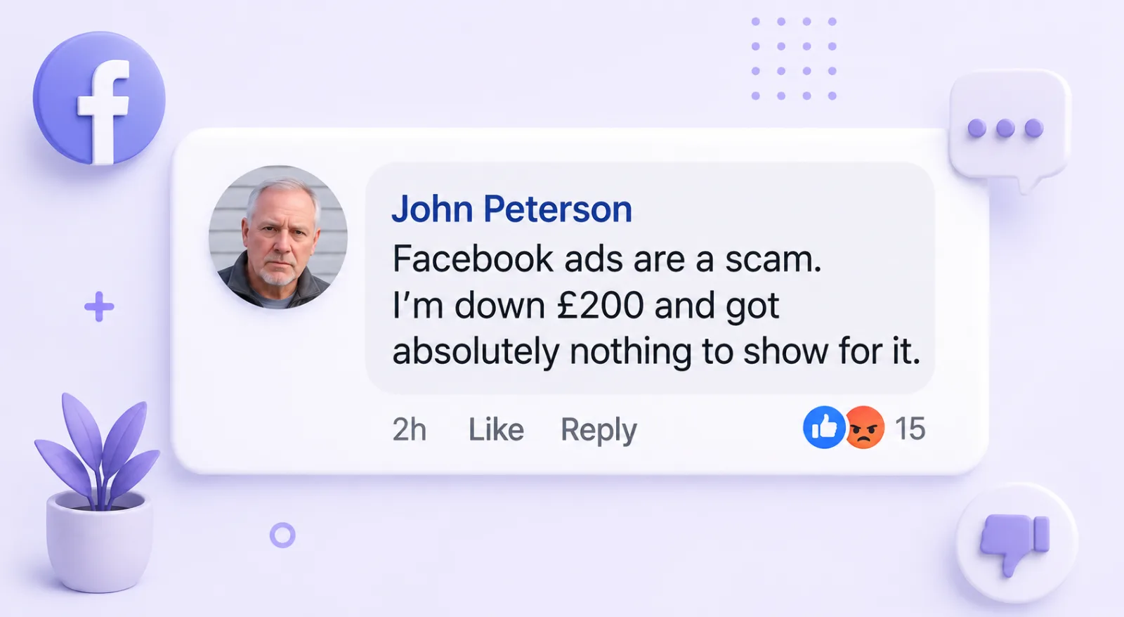 facebook ads are a scam, claims small business owner