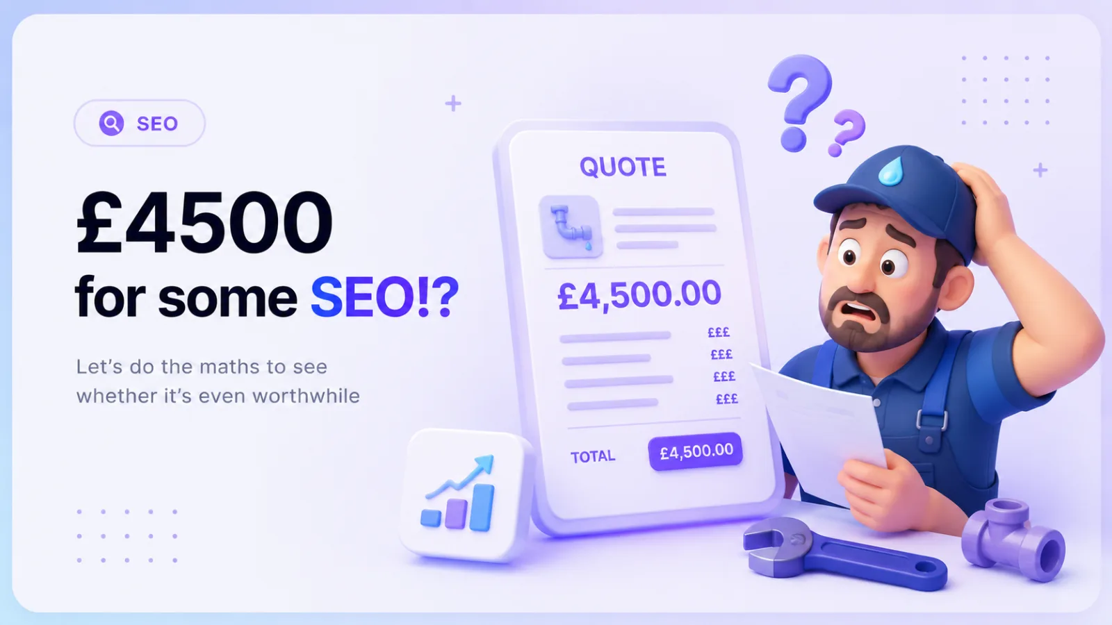 plumber quoted 4500 for seo looking shocked